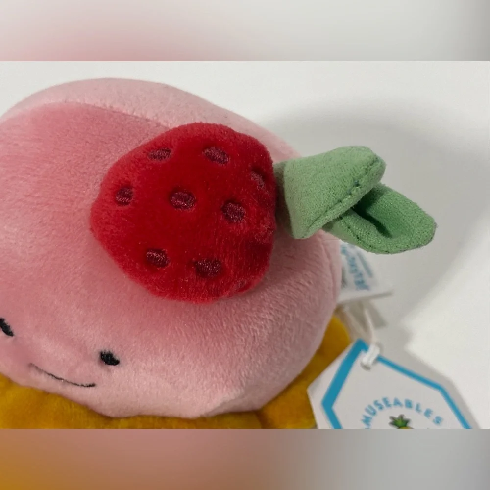 Jellycat Amuseable Food Series Pretty Patisserie DOME FRAMBOISE Plush NEW NWT! - Picture 3 of 9